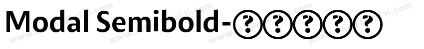 Modal Semibold字体转换